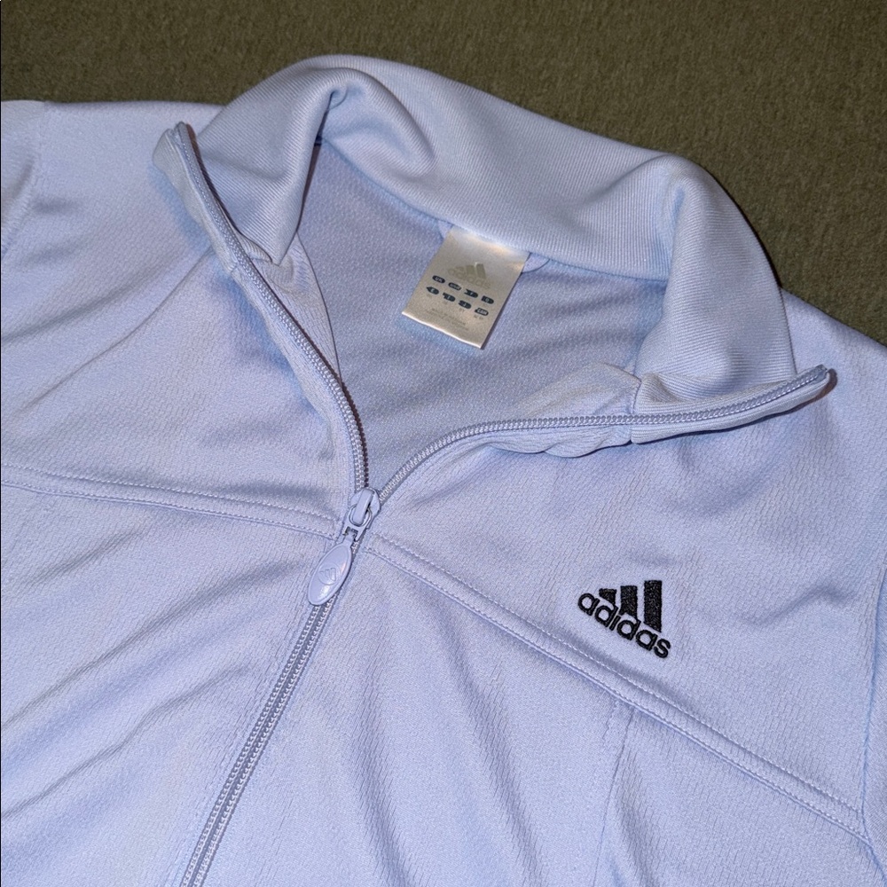 Adidas light lavender track jacket women’s Medium - Picture 3 of 6